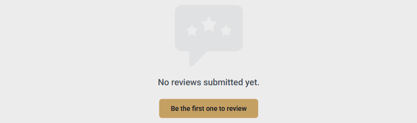 Coreventra's GoodFirms review section showing zero reviews so far, with an invitation for real clients to be the first to leave one.